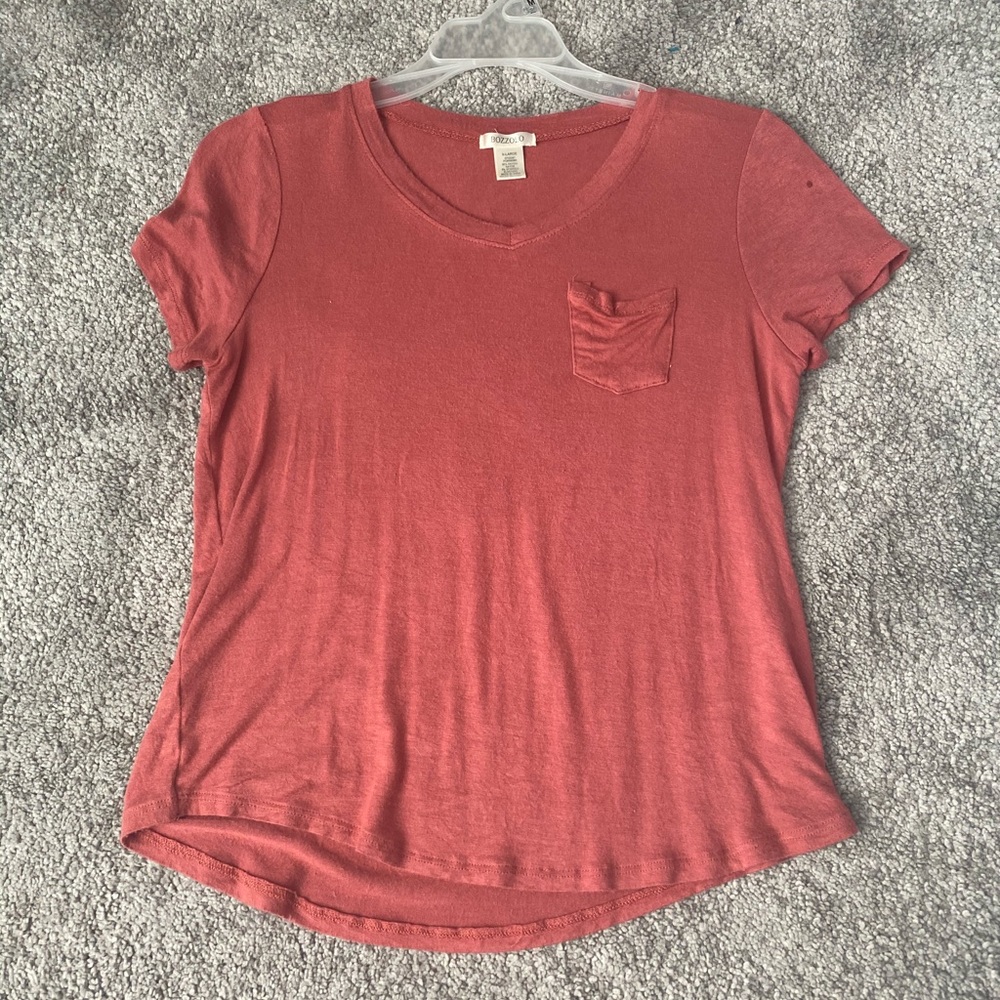 Soft Salmon-Colored T Shirt